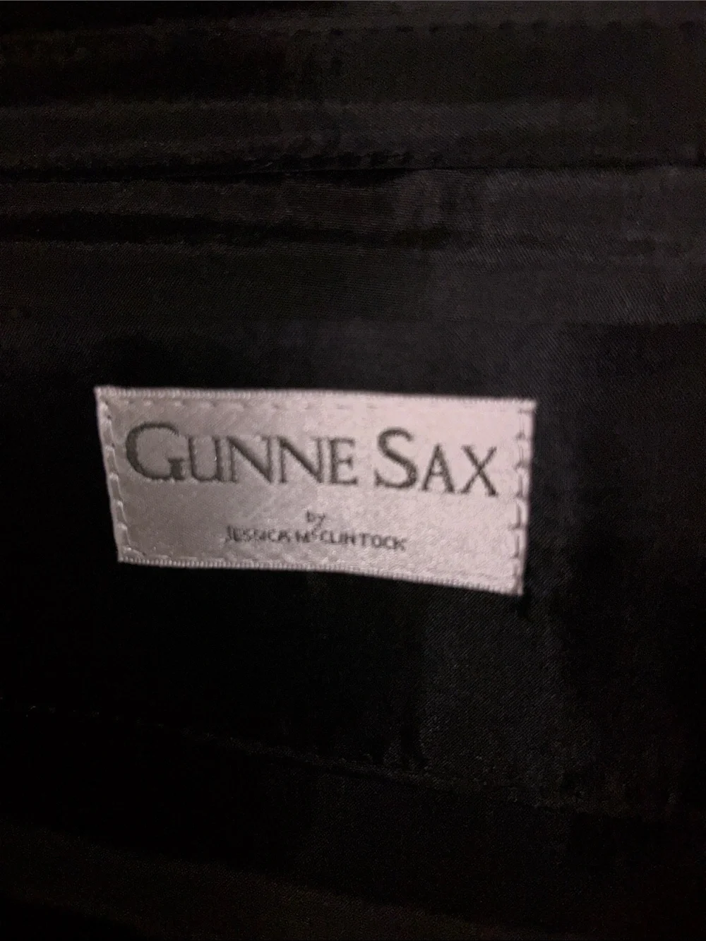 Gunne Sax by Jessica McClintock | Vintage Women’s Black Satin Bow Clutch/Bag